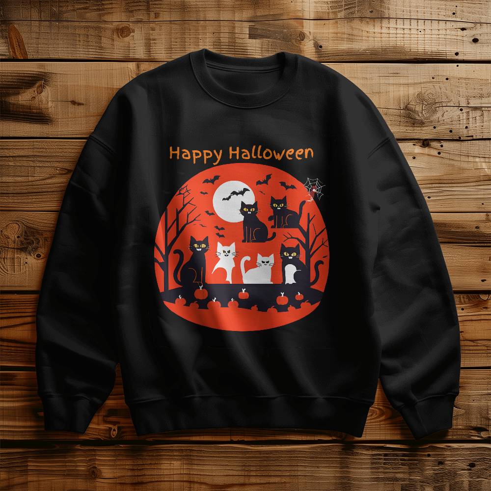 Halloween Cat Sweatshirt